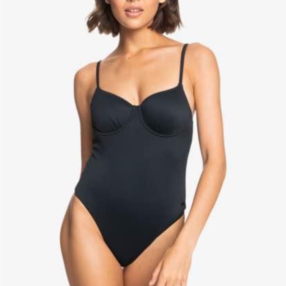 Black Roxy one-piece